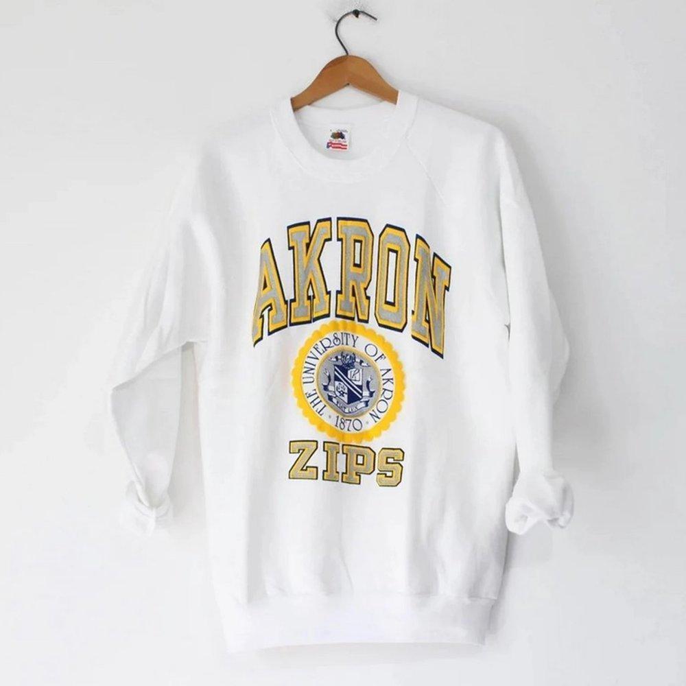 90S University Of Akron Zips Shirt Sweatshirt Richardinc